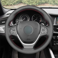 diy anti slip wear resistant steering wheel cover for bmw x3 2010 2017 x4 f26 2014 2018 car interior decoration