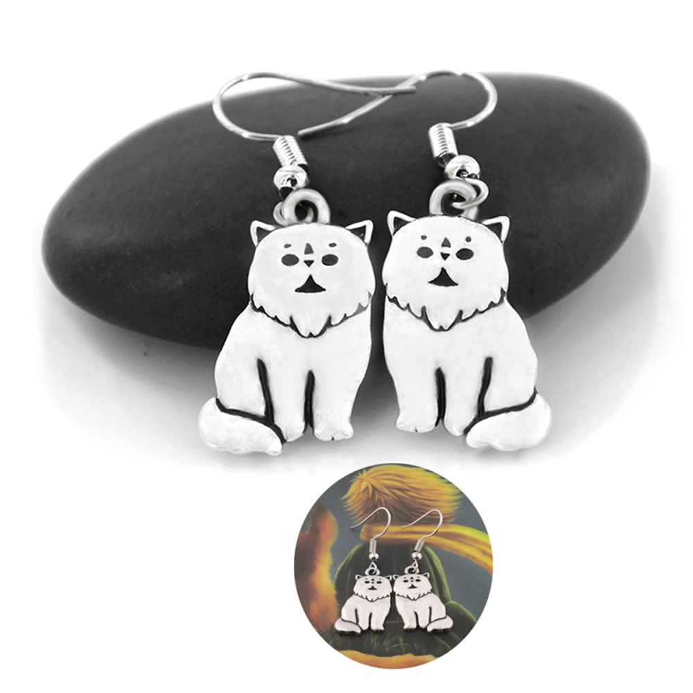 Милые персидские висячие серьги в виде кота большие длинные эффектные Висячие