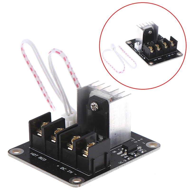 

3D Printer Hotbed MOSFET Expansion Module Inc 2pin Lead Anet A8 A6 A2 Compatible 3D Printer Parts Black