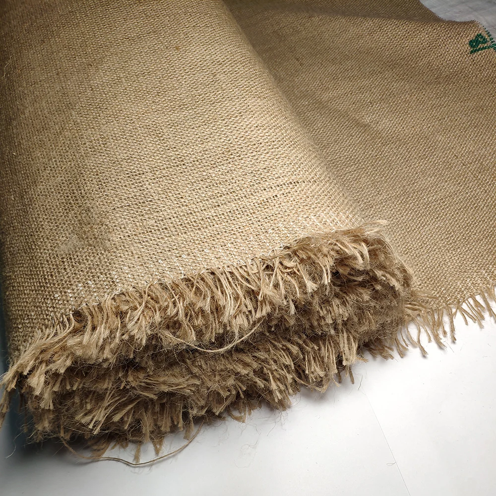 Мешковина джутовая 420 г/м² для рукоделия и поделок. Джутовая ткань декора.