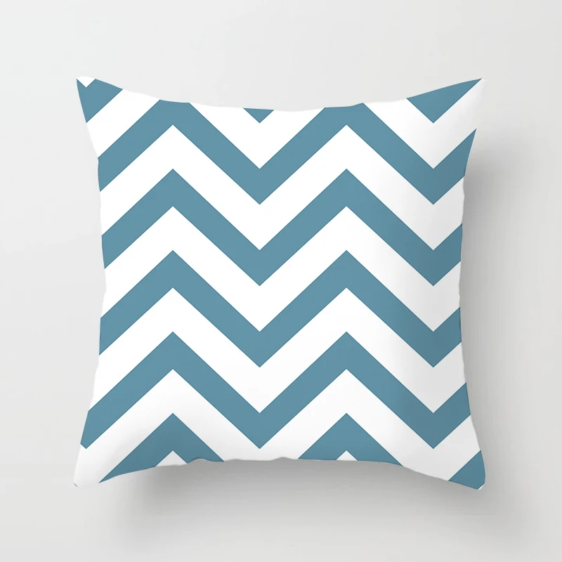 

Nanacoba Geometric Pattern Pillow Case Mountain Arrows Cushion Cover for Home Chair Sofa Decor Green Decorative Short plush