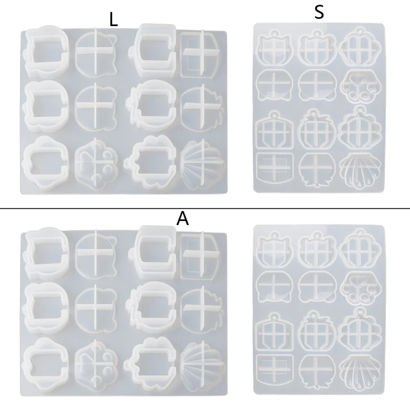 

Cat Bear Shell Shape Key Tag Resin Mold Key Covers Epoxy Resin Mold Tools 85LB