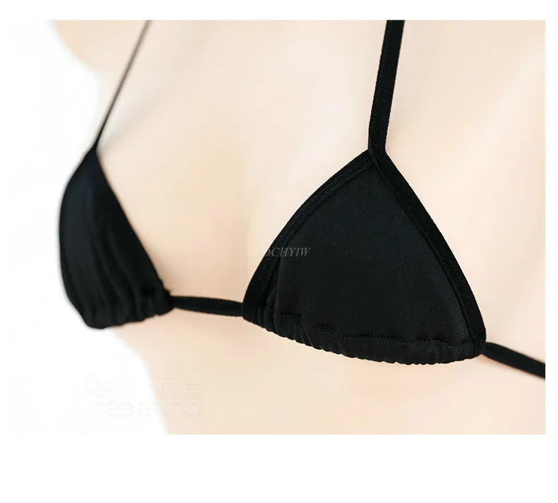 Женское японское нижнее белье Kawaii маскарадное с получашкой микро-бикини стринги