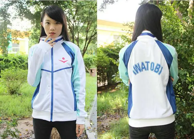 Аниме бесплатно! Iwatobi купальный клуб Haruka Nanase костюм для косплея куртка унисекс