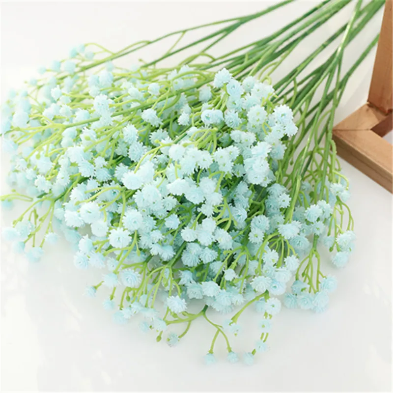 1 шт. искусственный гипсофила из ПУ один пластиковый букет Гипсофила на ощупь