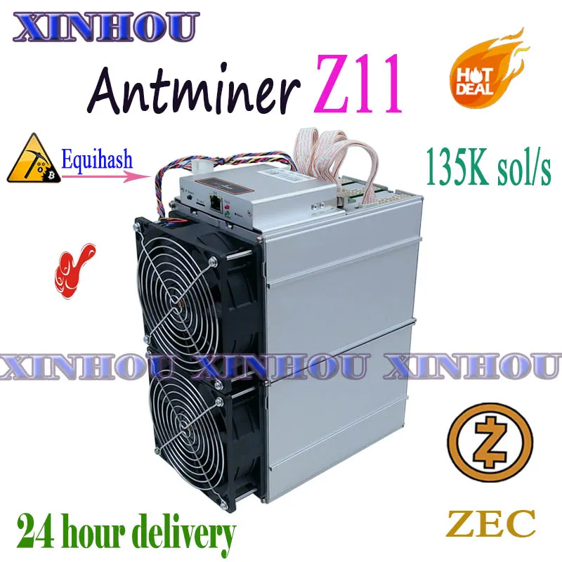 Майнер ZEC Zcash Antminer Z11 135k Equihash Asic лучше чем S9 Z9 S17 T17 Z11j Innosilicon A9 WhatsMiner M21S