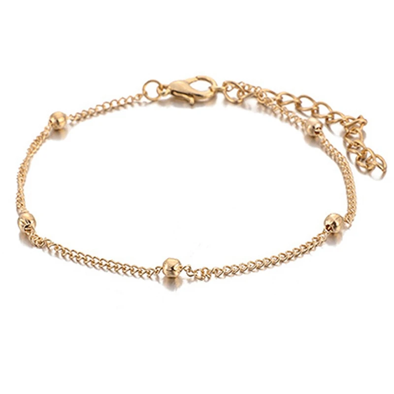 Женский разноцветный Пляжный браслет на лодыжку летняя пляжная цепочка ногу