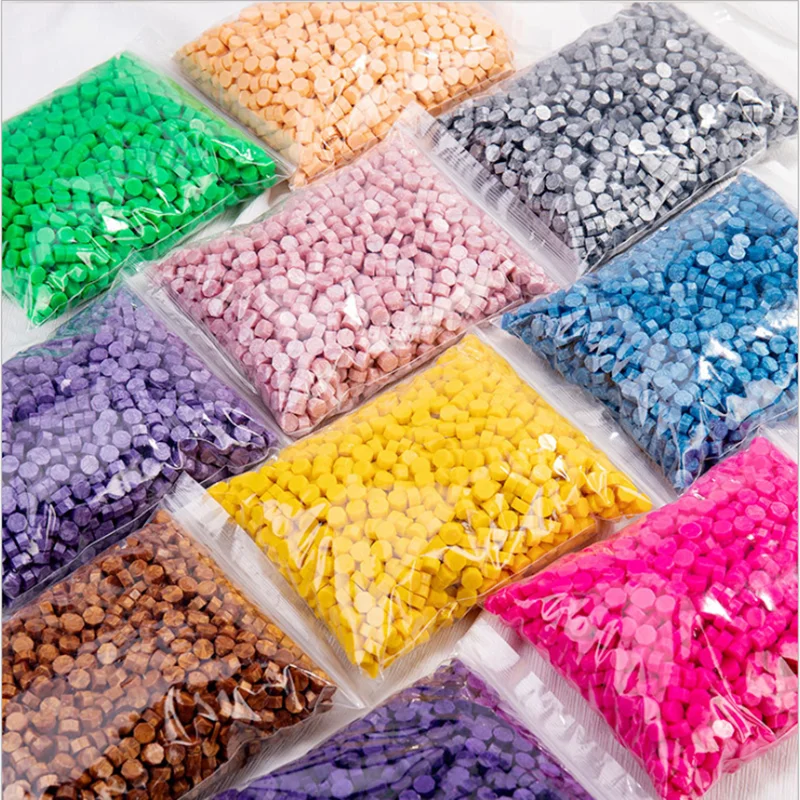 Cuentas de cera de sellado Vintage para tableta, palos de sellado para sobre, boda, cera de sellado antigua, 500g-1