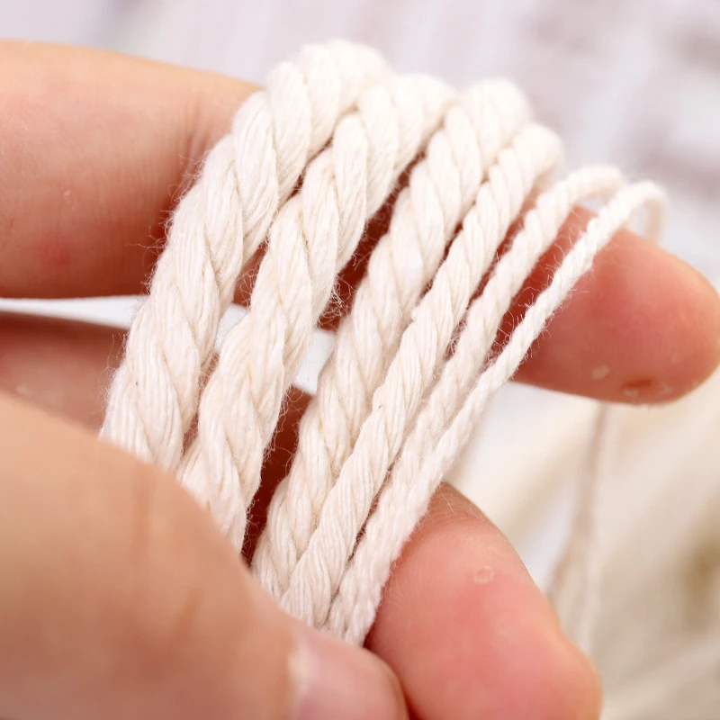 

Durable 100/200m Natural Beige Twisted Rope Craft Macrame String DIY Handmade Home Decorative Aupplies 1/2mm