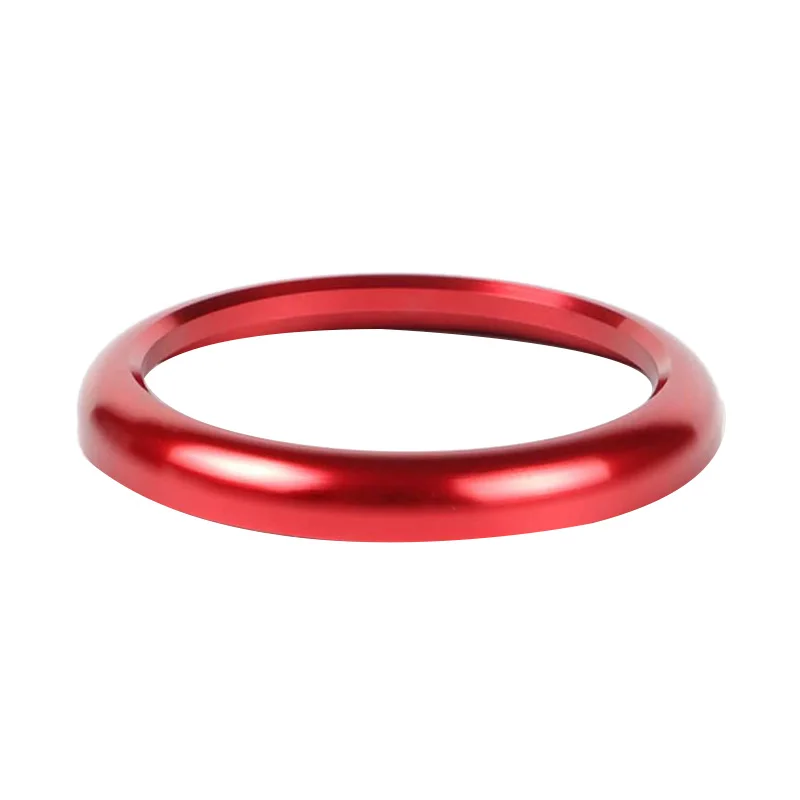 Красный цвет приборной панели центр часы крышка с компасом стикер кольцо