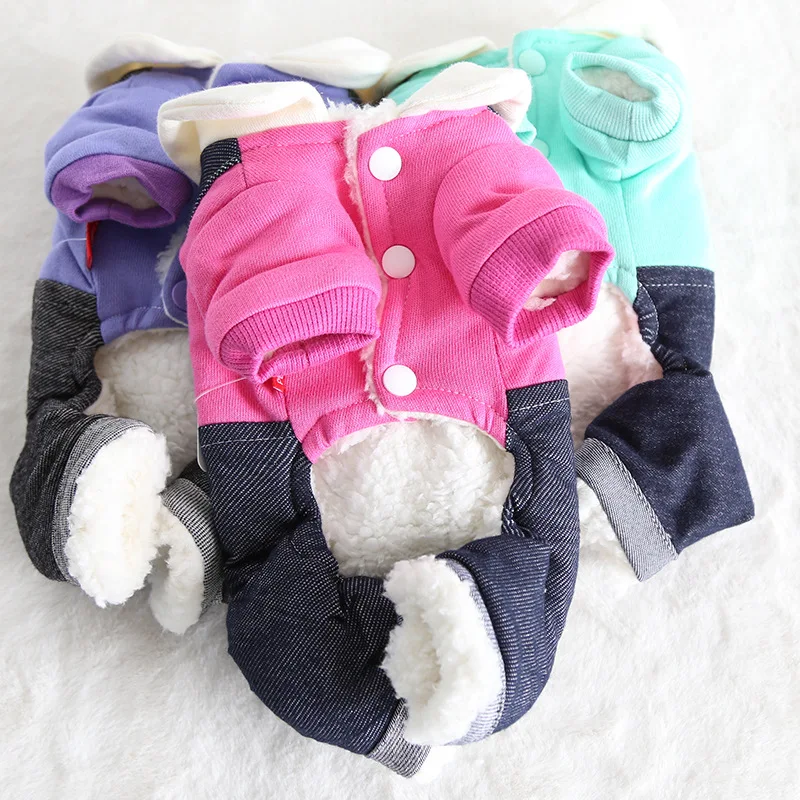 Зимняя одежда для собак четырёхфутовый питомец панда парное пальто платье