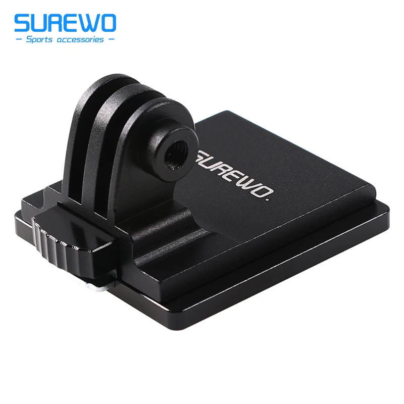 Алюминиевое Крепление SUREWO NVG совместимое с GoPro Hero 9/8/7/6/5 черного цвета тактическое