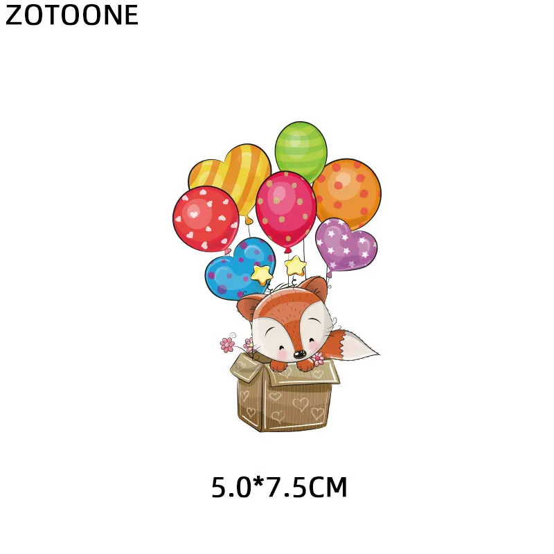 ZT1567 ZOTOONE Мультяшные наклейки с животными для железной передачи одежды DIY аксессуары футболки Платья моющиеся теплопередачи H - Цвет: ZT1567