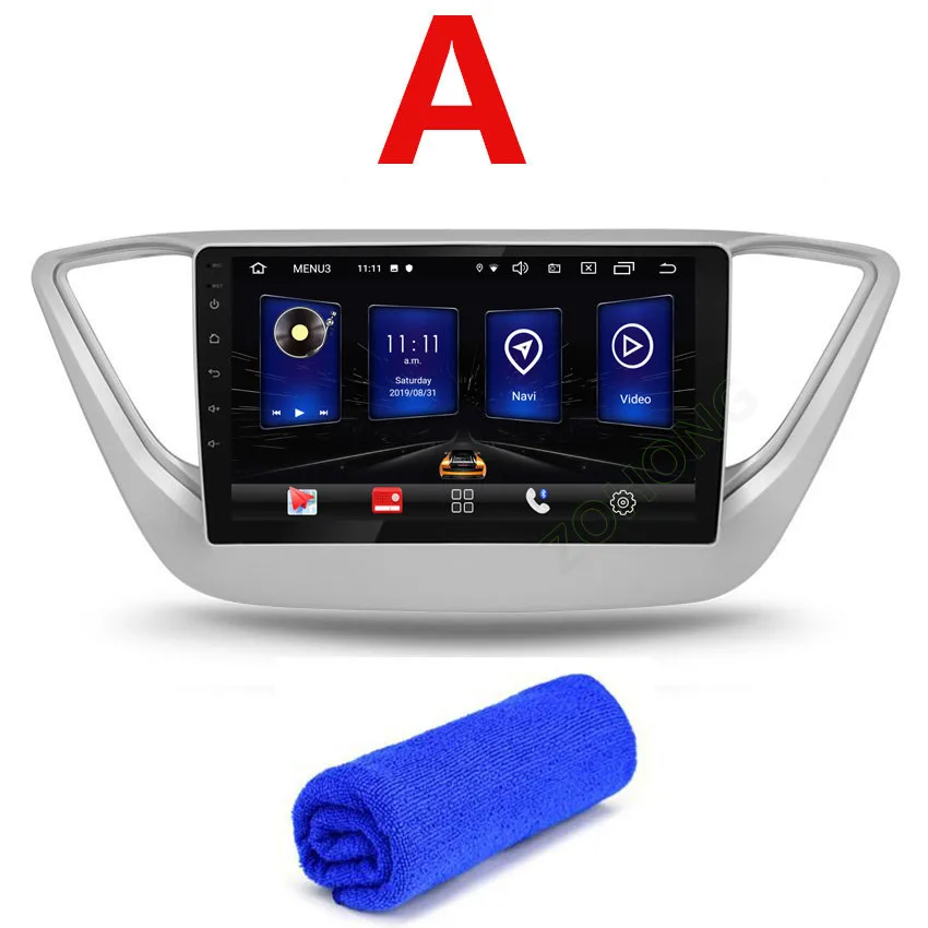 2.5D GPS RAM2Gb Android 9,0 RAM2Gb 2.5D Автомобиль Радио DVD для hyundai Solaris Verna Авто радио мультимедиа плеер для автомобиля gps навигации для hyundai Solaris радио - Цвет: 2.5D GPS RAM2Gb