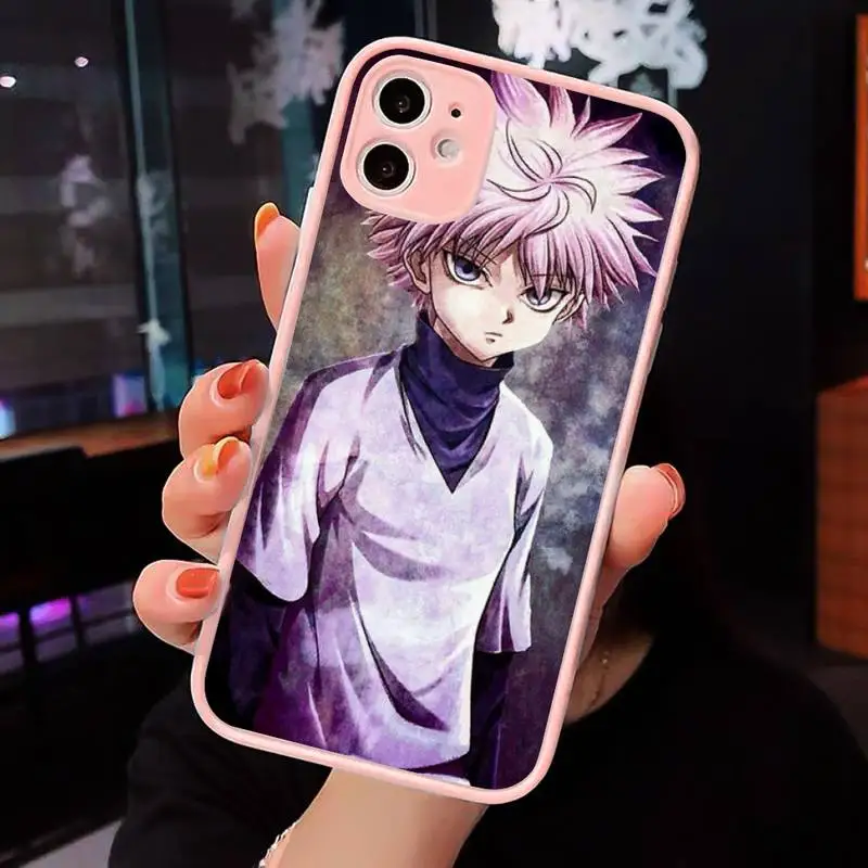 

Japanese Anime Hunter X Phone Cases matte transparent For iphone 7 8 11 12 plus mini x xs xr pro max cover