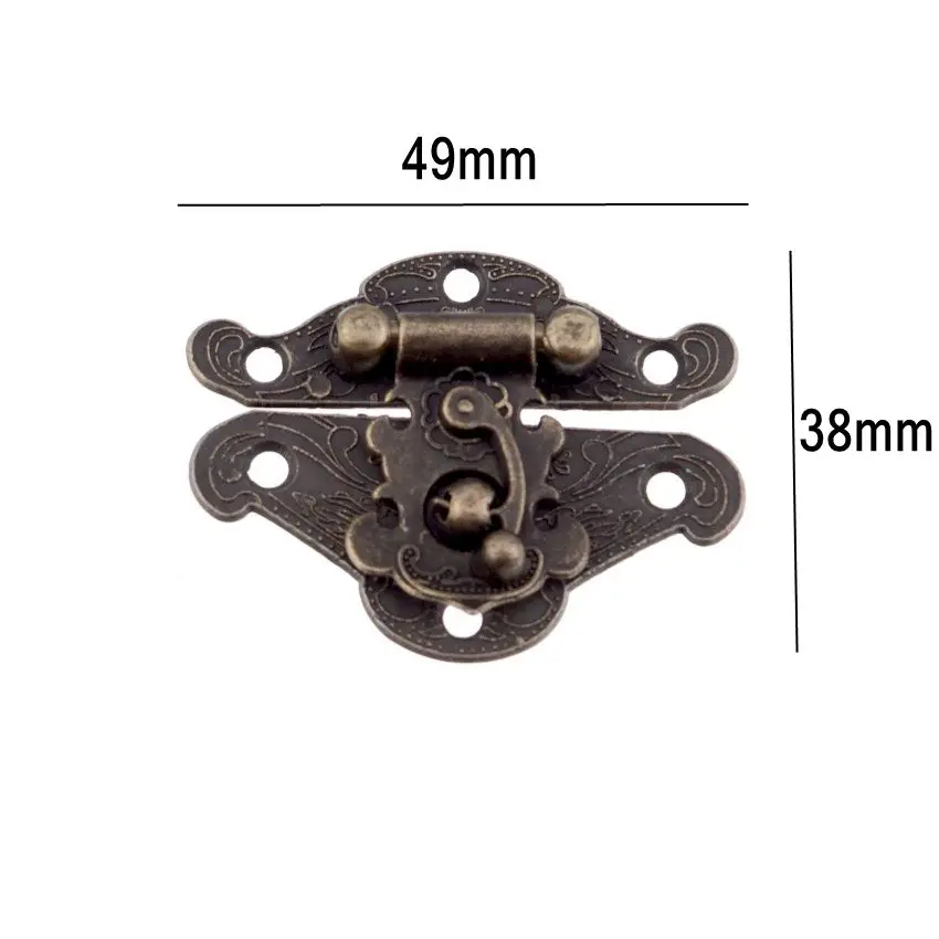 Бесплатная доставка 1 набор антикварных защелок застежки деревянные замок для