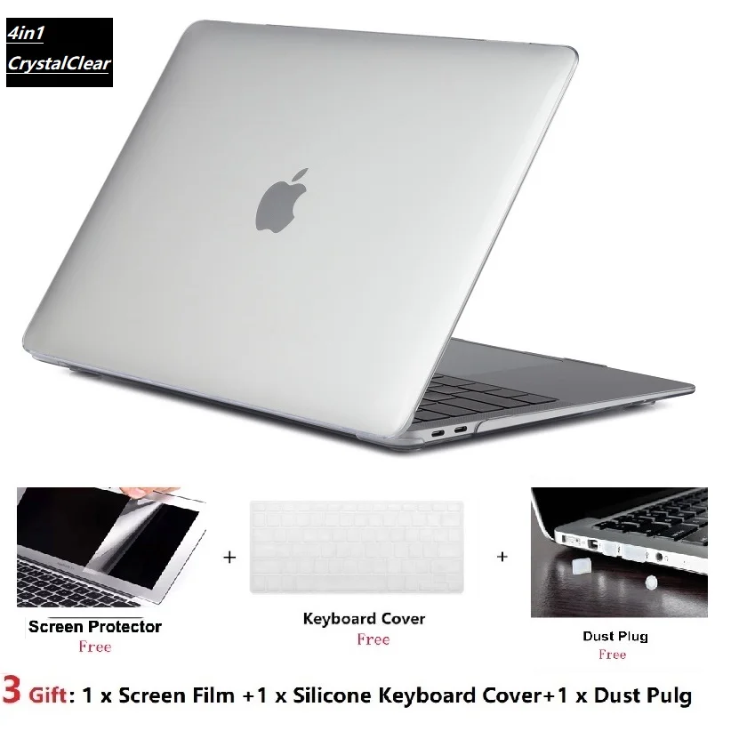

Hot Laptop Case For Macbook Pro Retina Air 11 12 13 15,2019 for mac Air 13 A1466 A1932,New pro 13.3 15.4 A1707 A1708 shell cover