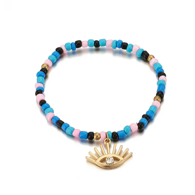 Docona с украшением в виде кристаллов принтом арбуза глаз Многослойные анклет