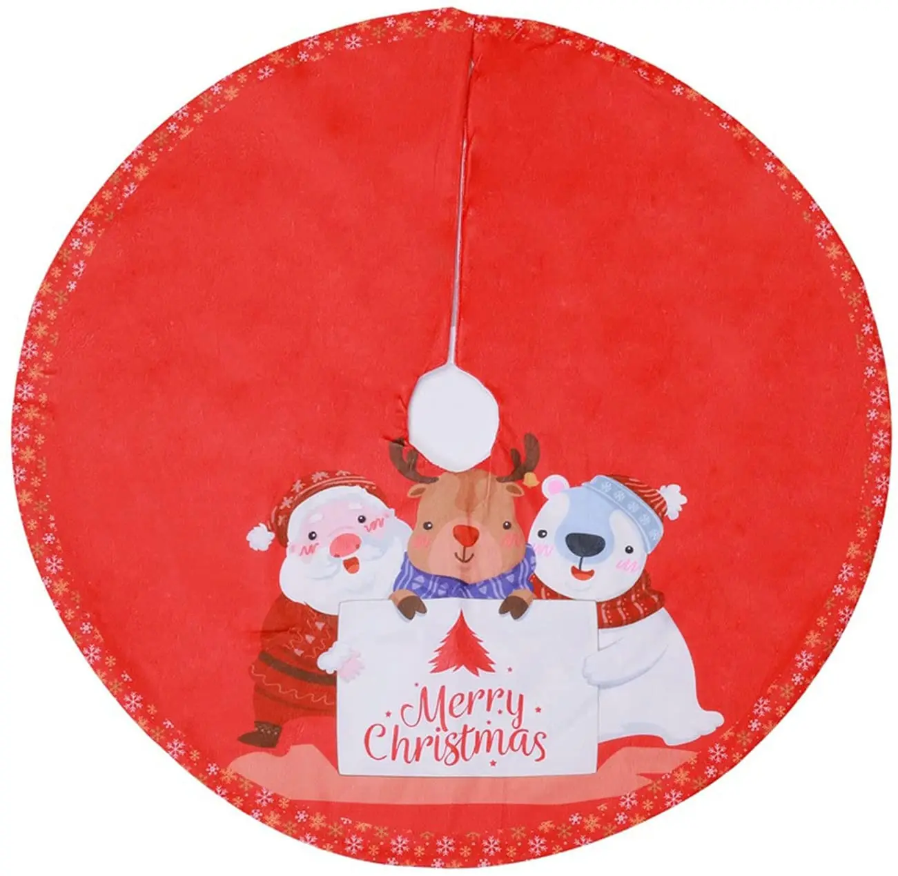 

Юбка для рождественской елки, короткая плюшевая юбка, 36 дюймов, для праздника, Рождественского украшения