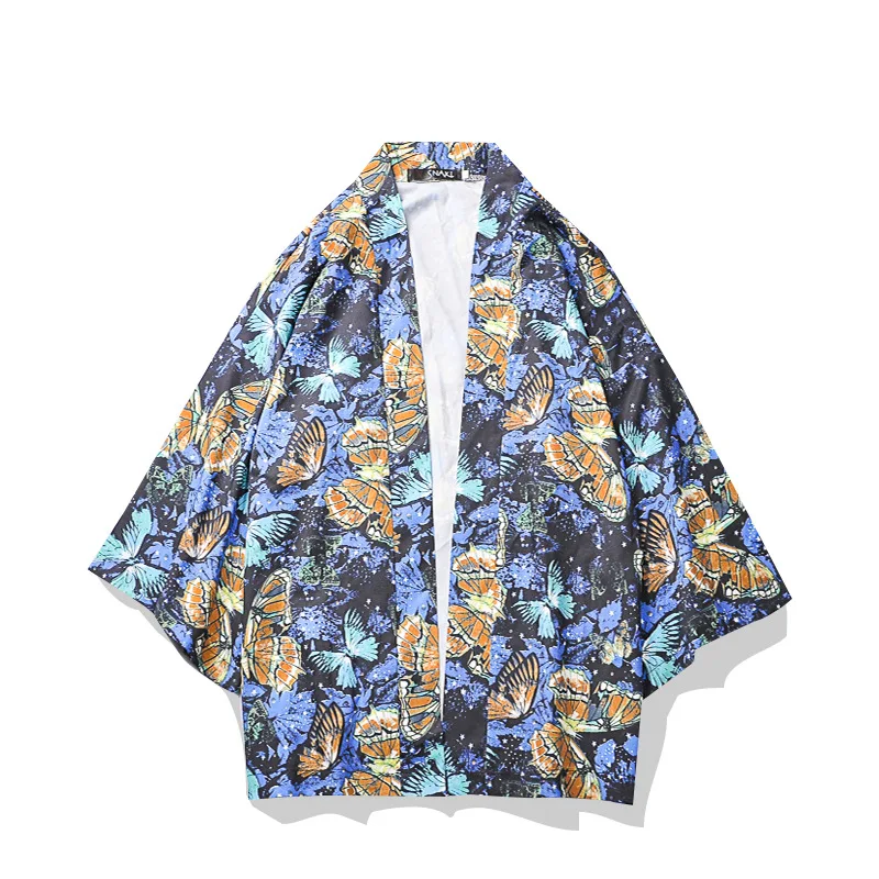 

Japanese Kimono Cardigan Men Haori Yukata Male Samurai Costume Clothing Kimono Jacket Mens Kimono Shirt Yukata Haori