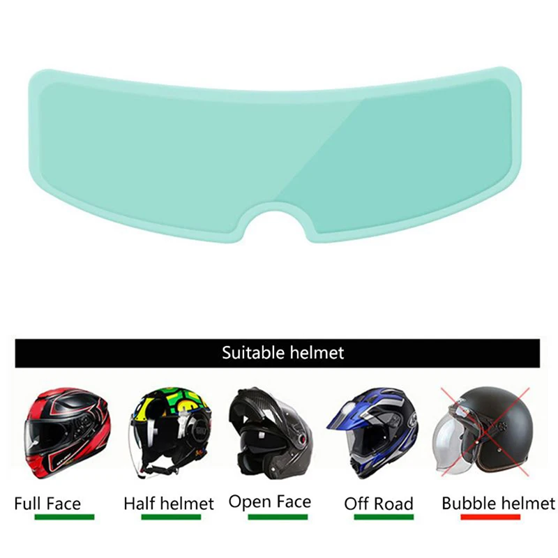 

Helmet Clear Rainproof Anti-Fog Patch Film Universal Motorcycle Helmet Lens Film 23.5x7 cm