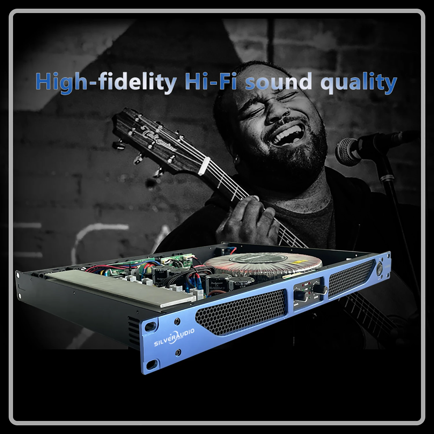GAP-D2500 Профессиональный усилитель мощности DJ 1250 Вт 2-канальный высокой