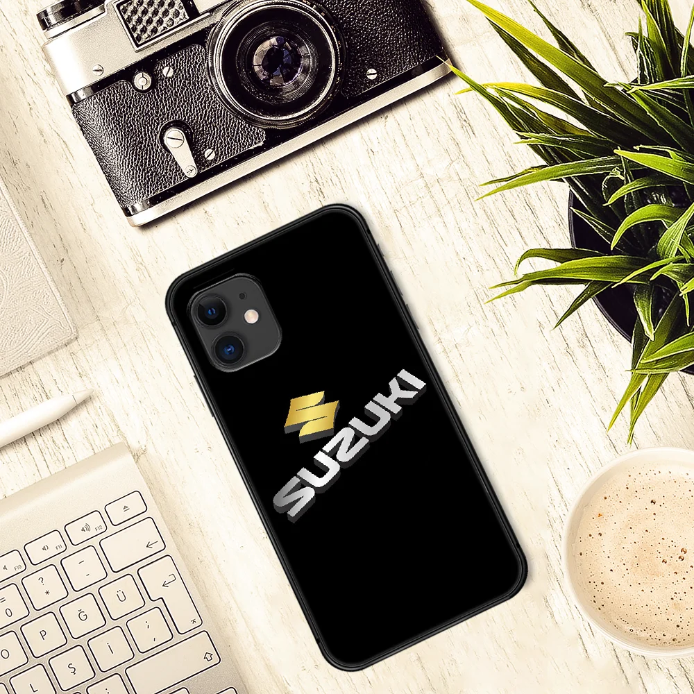 

S Motorcycle Suzuki R Phone Case Cover Hull For iphone 5 5s se 2020 6 6s 7 8 12 mini plus X XS XR 11 PRO MAX black Coque Fashion