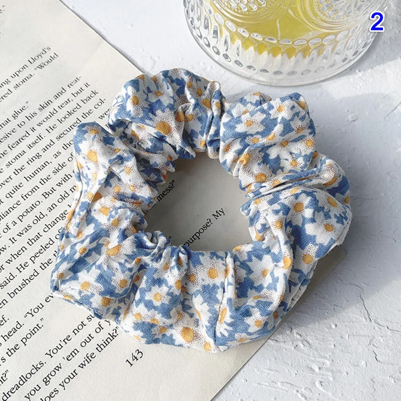 

Wholesale French Large Intestine Circle Floral Plaid Hair Tie Retro All-Match Elastic Hair Rope Hair Scrunchies For Women M3