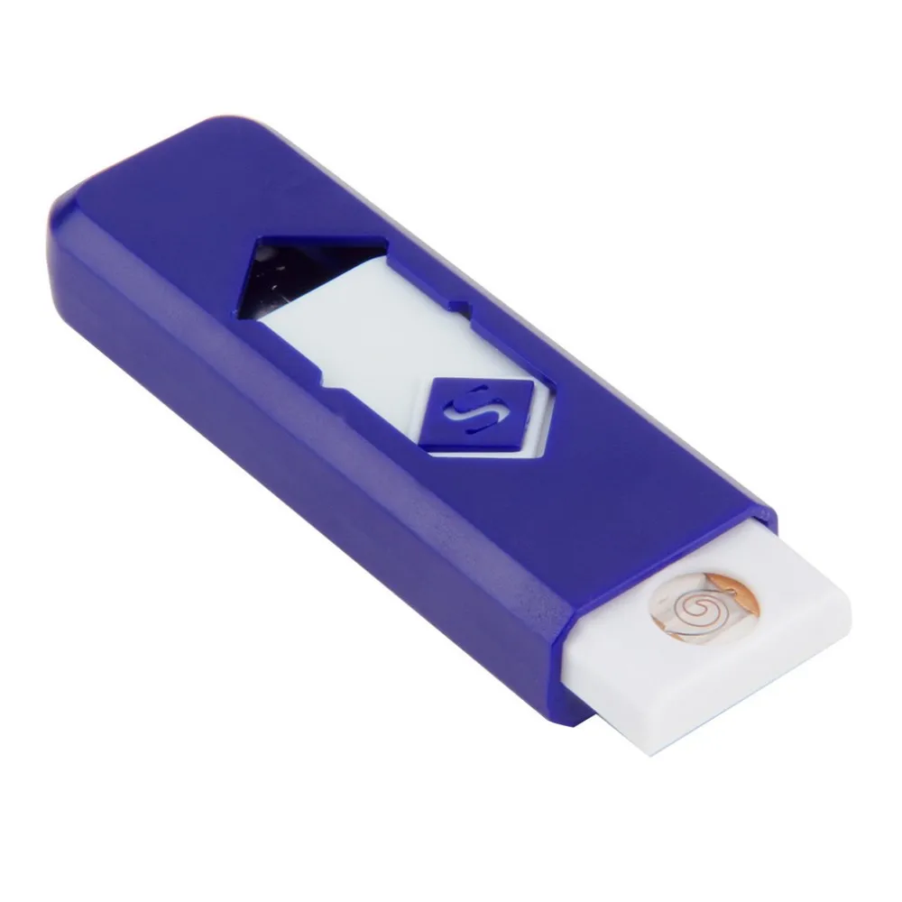 Перезаряжаемый USB ветрозащитный беспламенный Электрический электронная зарядка