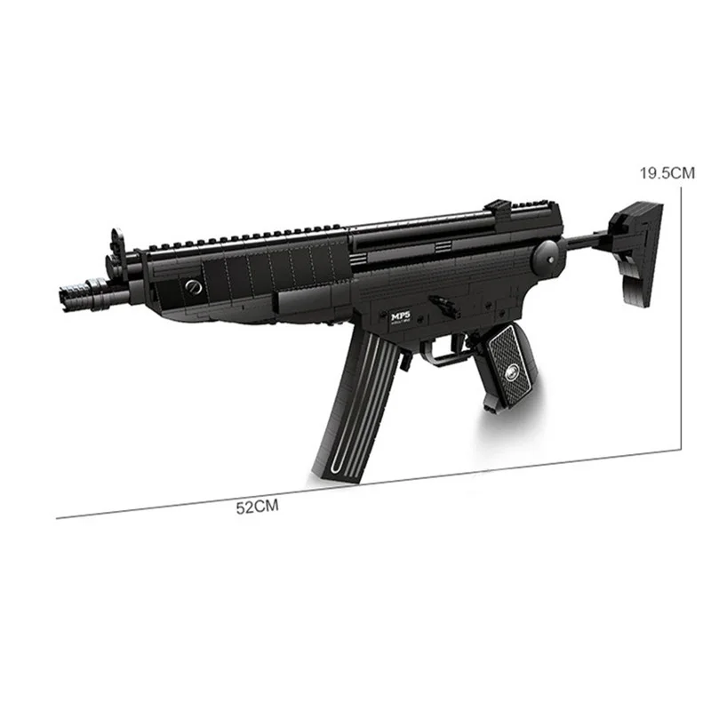 597 шт. руки Heckler & Koch MP5 автоматы модель оружия строительные блоки Brinquedo