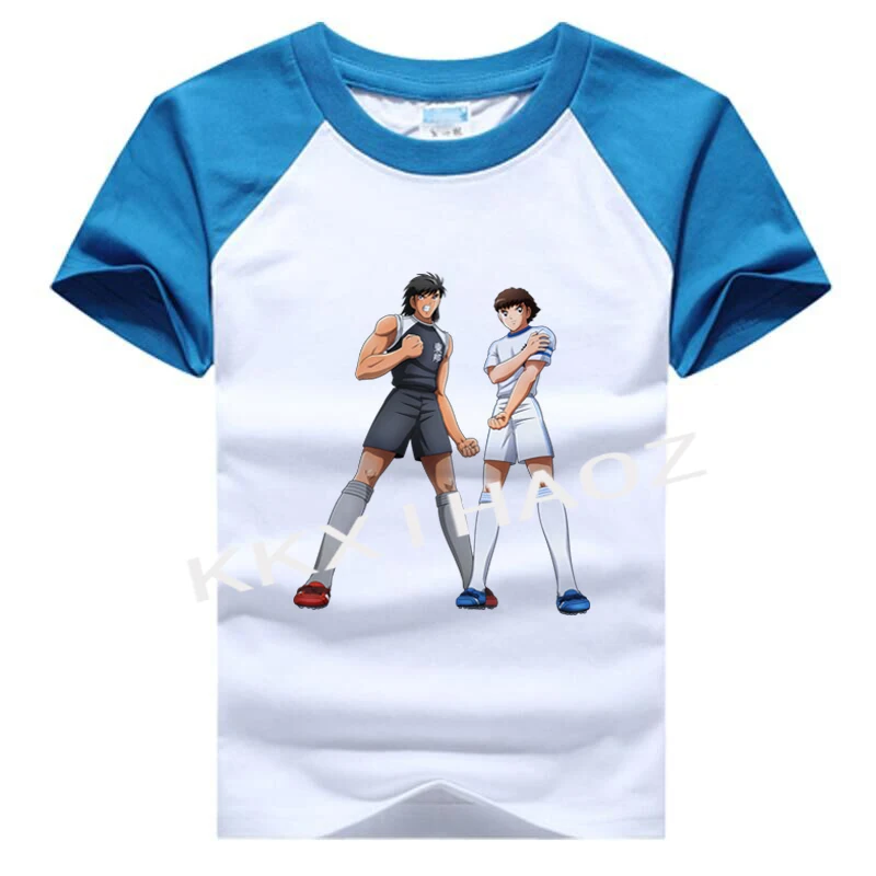 

Kids Boys T-shirts Baby Short Sleeve Captain Tsubasa Tops Children Summer Cotton Sweatshirt 2 3 4 5 6 7 8 Years Boy T Shirts