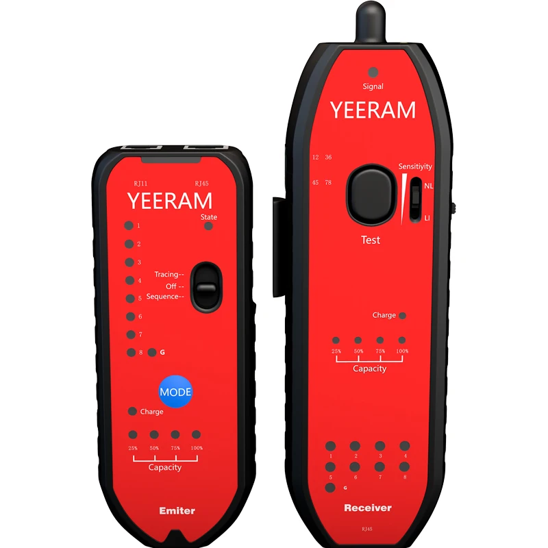 Портативный тестер сетевого кабеля перезаряжаемый LAN электрических линий