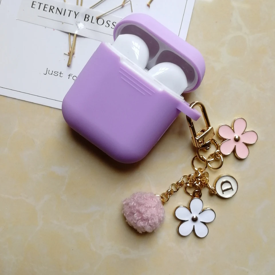 Симпатичный японский роскошный чехол в виде цветка вишни для Apple Airpods 1 2