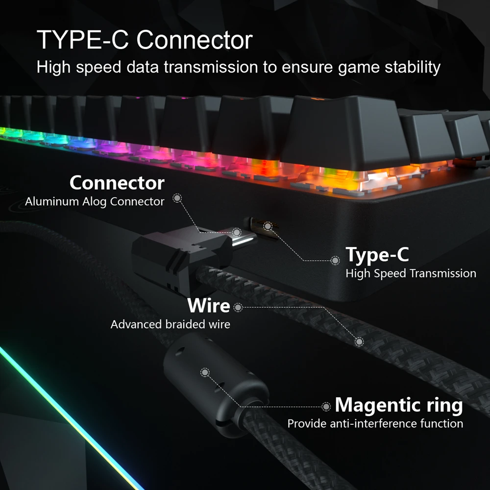 Механическая игровая клавиатура DIERYA DK63 60% настоящая RGB подсветка Bluetooth 4 0