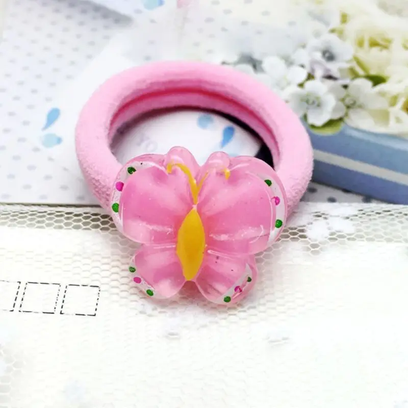 1 шт. 4 см детская цветная эластичная резинка милая акриловая для волос с