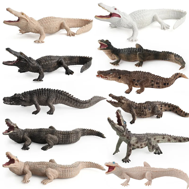 

New Wild Savage Animal Crocodile Simulation Chinese Alligator Boar Croc Nile Crocodile Action Figure PVC Collection Kid Toy Gift