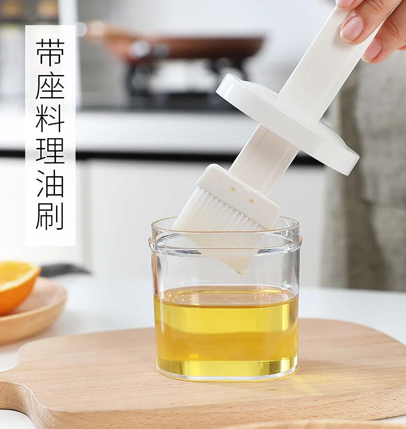 

Barbecue brush cooking barbecue heat-resistant oil brush kitchen bar cake baking tools tableware supplies with base