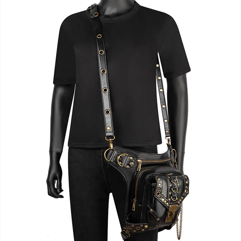 

Fashion Versatile Bags For Women New Unisex Steampunk Retro Motorcycle Bag Ladies Shoulder Bag Cross-body Bag Crossbody Bag