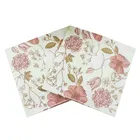 Бумажные салфетки для стола, салфетки с принтом цветов, роз, животных, салфетки для декупажа, винтажные салфетки для свадьбы, дня рождения