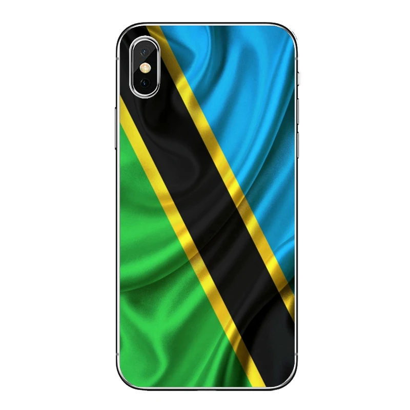 Силиконовый чехол с флагом Танзании для телефона iPhone 12 11 Pro Max Mini XS XR X 8 7 Plus 6 6S 5 5S SE