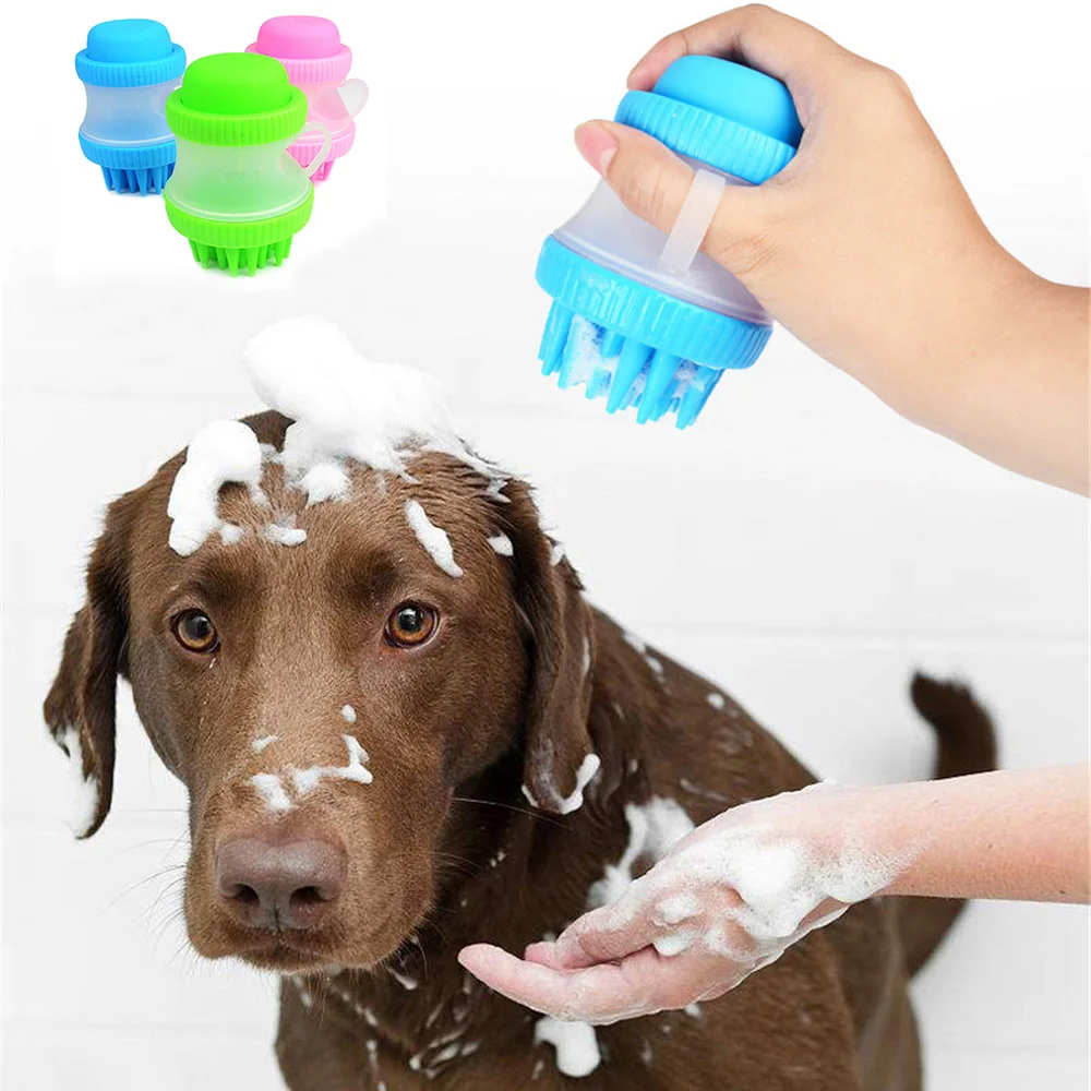 Щетка для мытья собак и щенков многофункциональный инструмент душа силиконовый