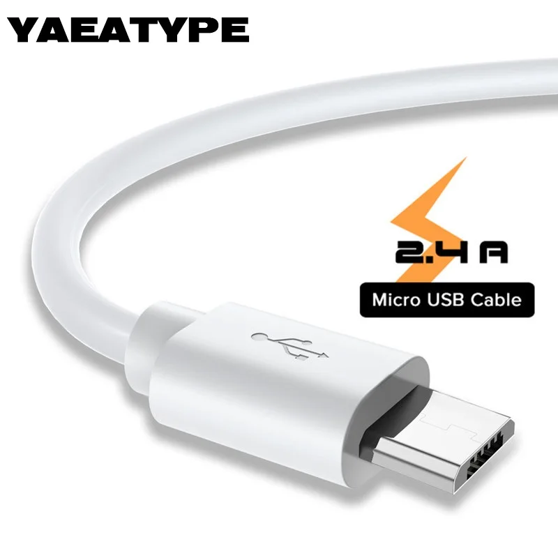 Микро USB кабель 2.4A Быстрый зарядный для android устройств корд мобильного телефона