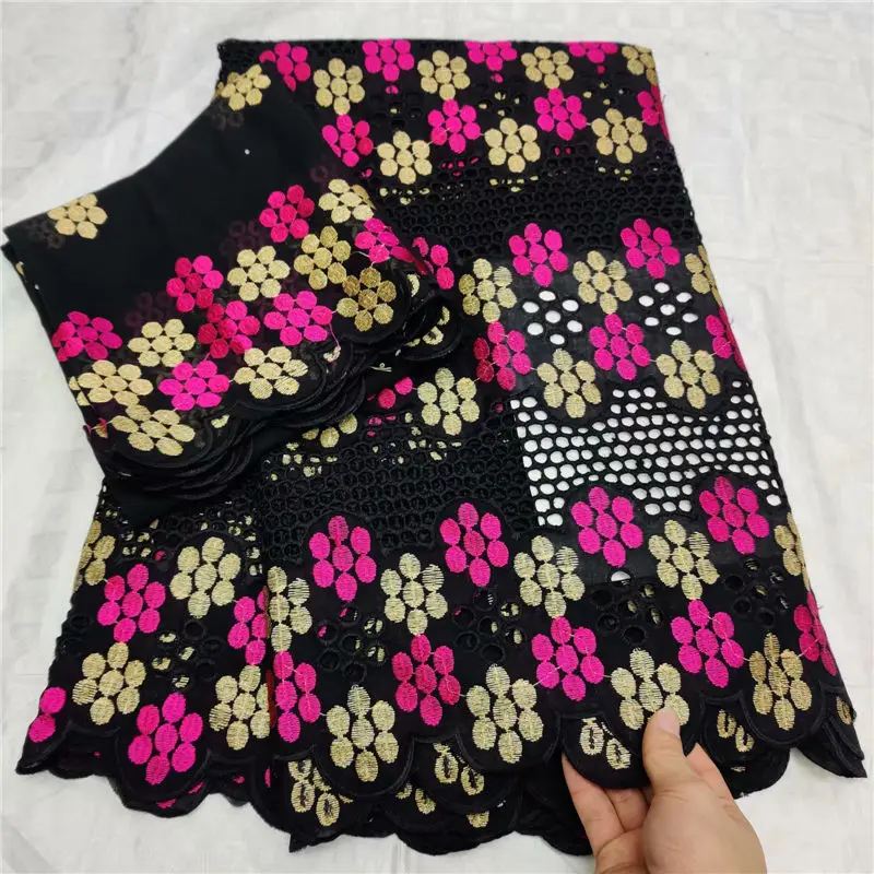 Швейцарская вуаль африканская сухая кружевная ткань вышивка нигерийская