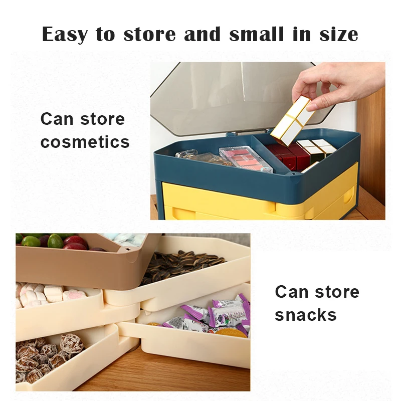 

Diamond-Shaped Multifunctional Candy Tray Storage Tray Rotating Tray for Home J99Store