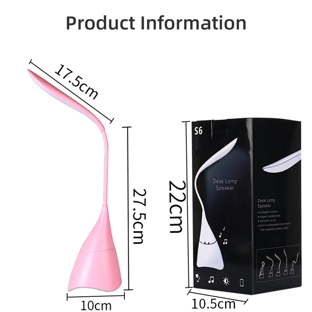 Сенсорная настольная лампа Беспроводная bluetooth Колонка умный эмоциональный