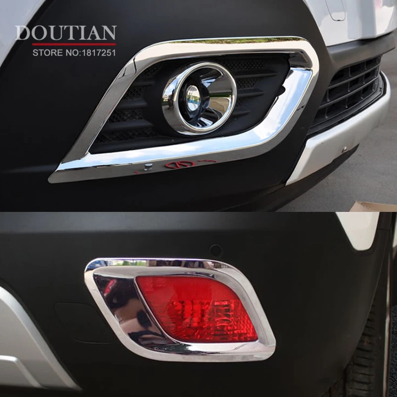 Car-Styling For Vauxhall Opel Mokka 2013 2014 2015 ABS chrome Front / Rear Fog Lights lamp Cover Trim Accessories | Автомобили и