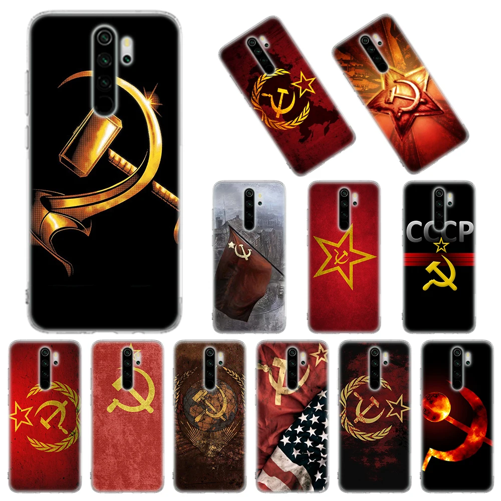 Силиконовый чехол Coque для Xiaomi Redmi Note 8T 9S 6 7 8 9 Pro 6A 7A 8A 9A 9C K20 K30 с красным гранж флагом