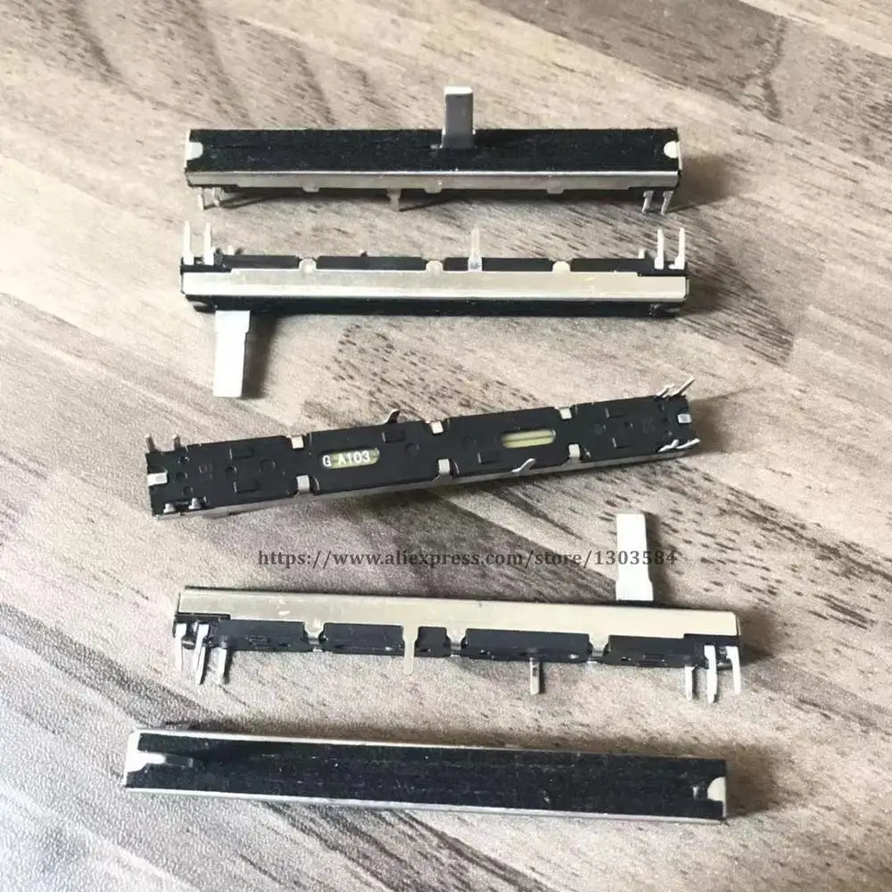 5 шт. потенциометр Микки Маки 75 мм длинный двухканальный A10K A10KX2|Аксессуары для