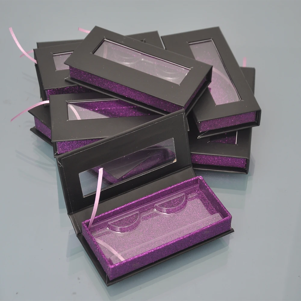 

10/30 шт., прямоугольные футляры для ресниц, 25 мм