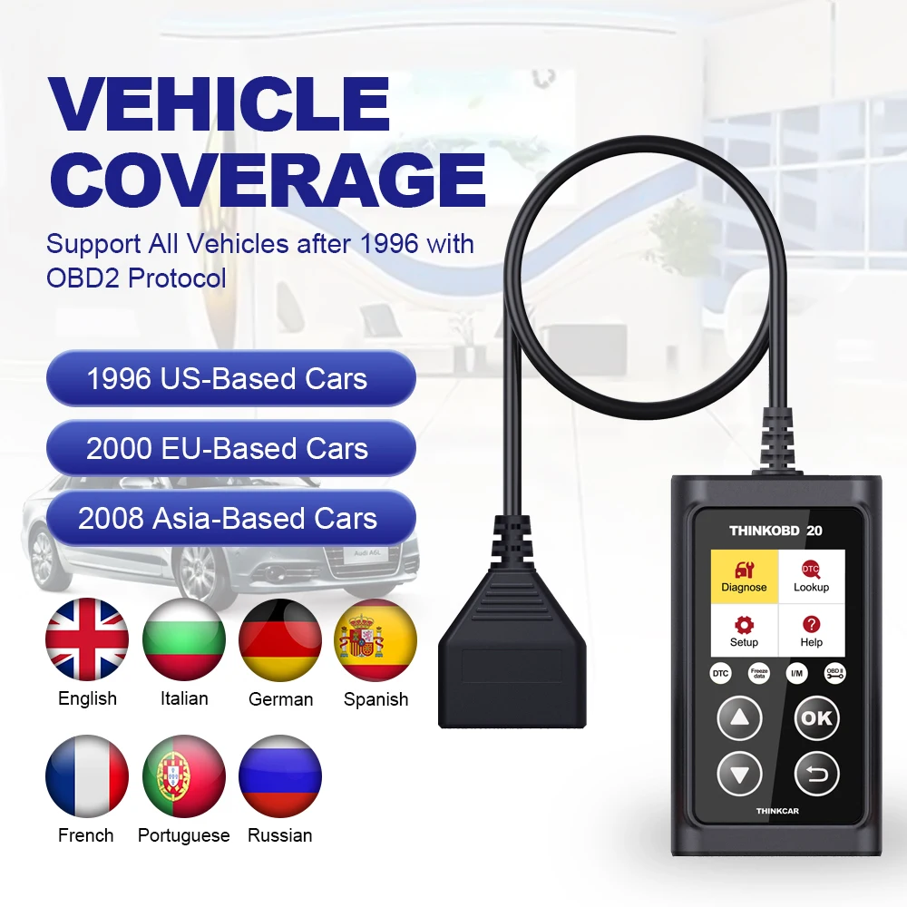 THINKCAR THINKOBD 20 OBD2 автомобильный диагностический инструмент для Toyota помощи при